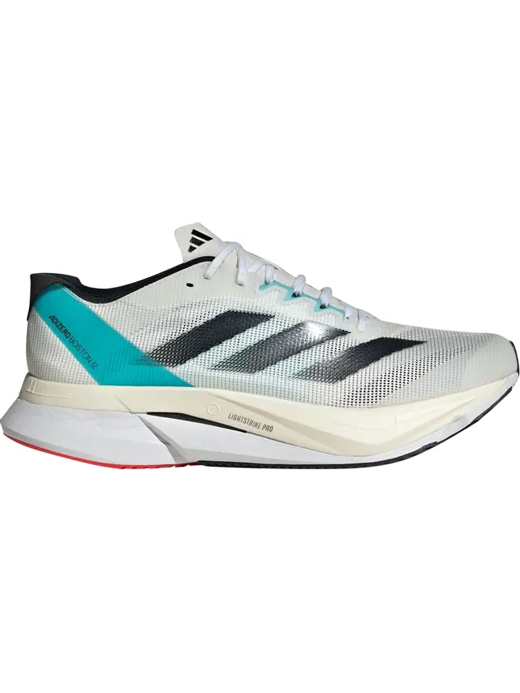 Кроссовки Adizero Boston 12 'White Light Aqua' — изображение 1 из 1, белый