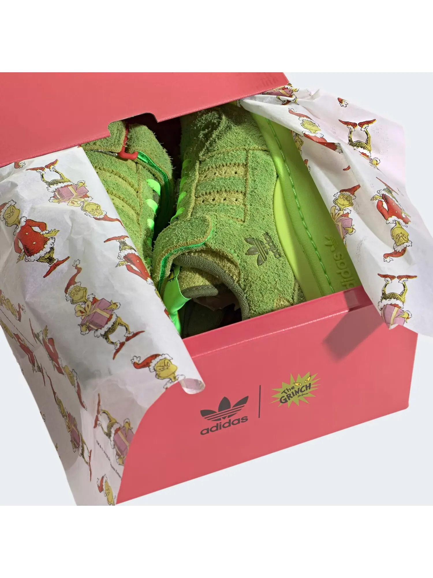 Кроссовки детские Adidas Forum Low x Dr. Seuss 'Grinch' — изображение 11 из 11, зеленый