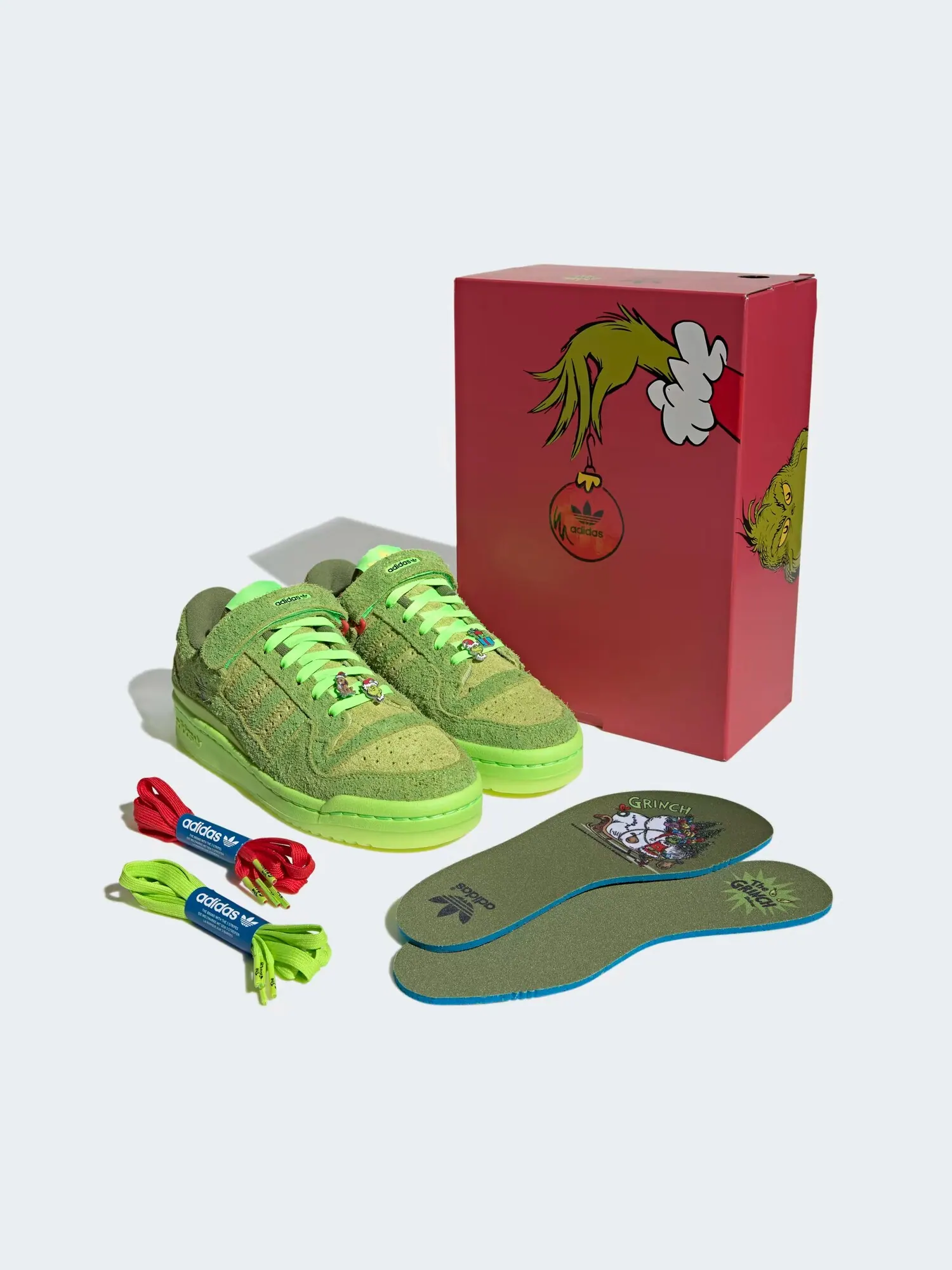 Кроссовки детские Adidas Forum Low x Dr. Seuss 'Grinch' — изображение 10 из 11, зеленый