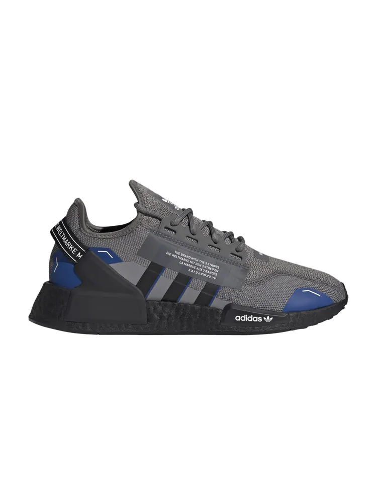 Кроссовки adidas NMD_R1 V2 'Grey Black Royal Blue' — изображение 1 из 1, серый/черный/синий