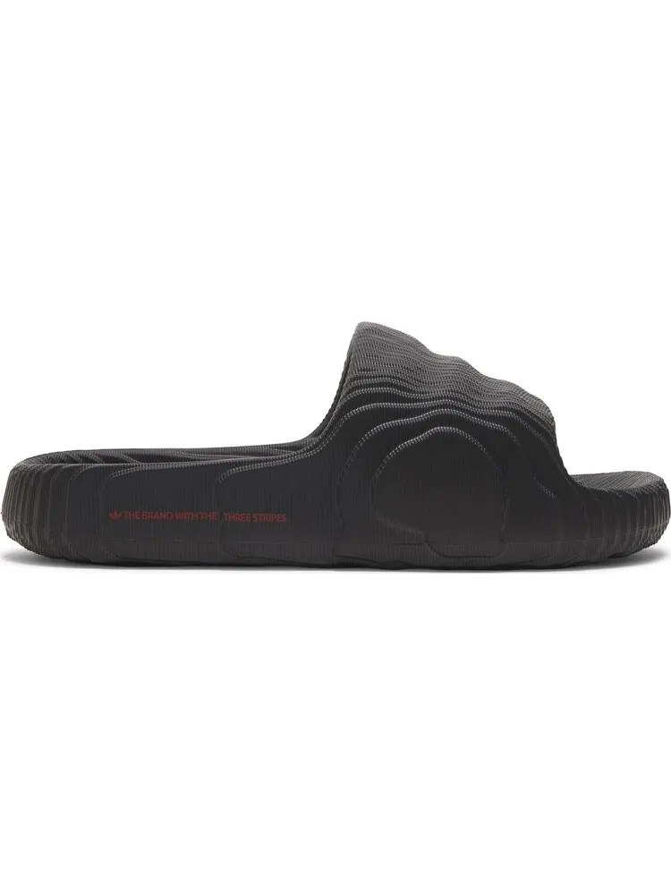 Кроссовки Adilette 22 Slides 'Black Scarlet' — изображение 1 из 4, черный