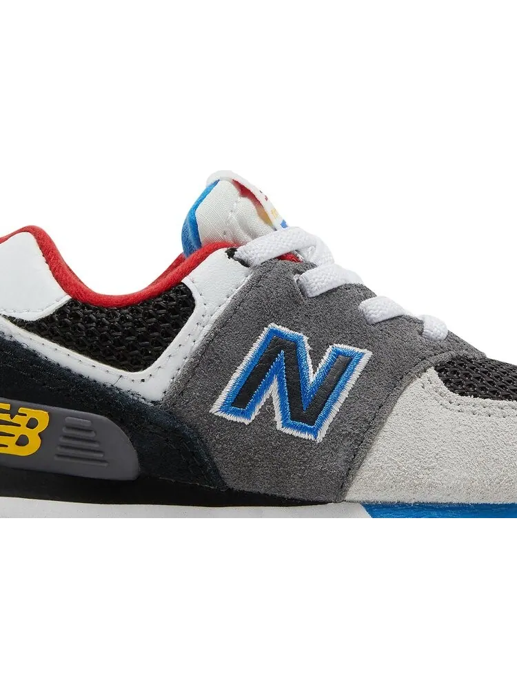 Кроссовки New Balance 574 Bungee Toddler 'Magnet Serene Blue' — изображение 2 из 8, серый