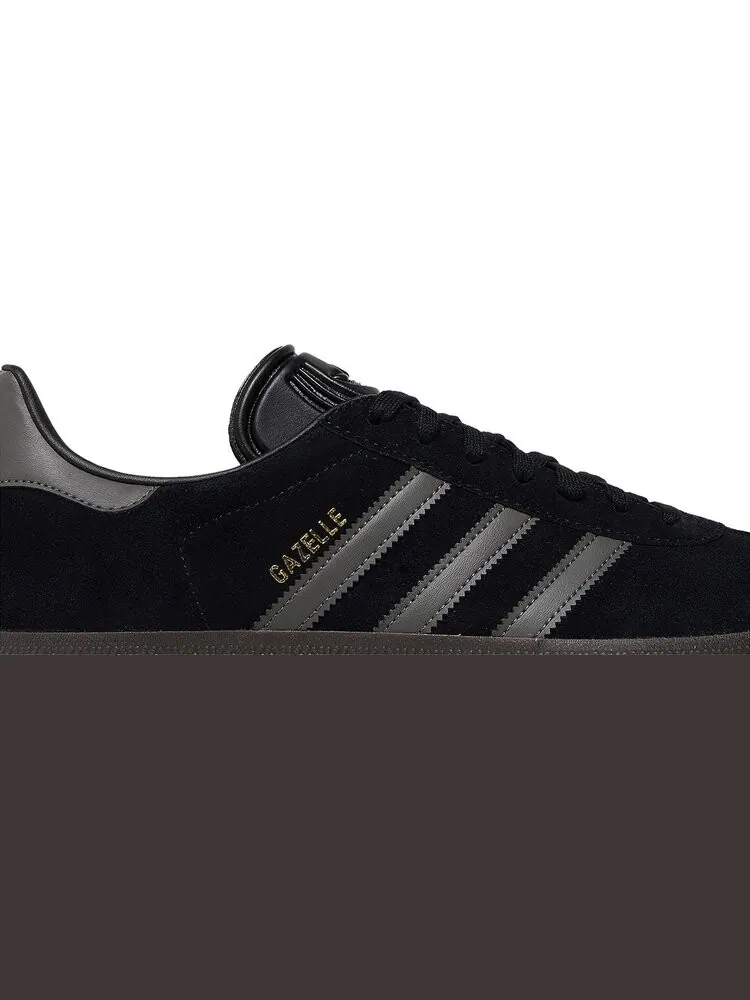 Кроссовки Gazelle 'Black Gold Metallic Gum' — изображение 2 из 4, черный