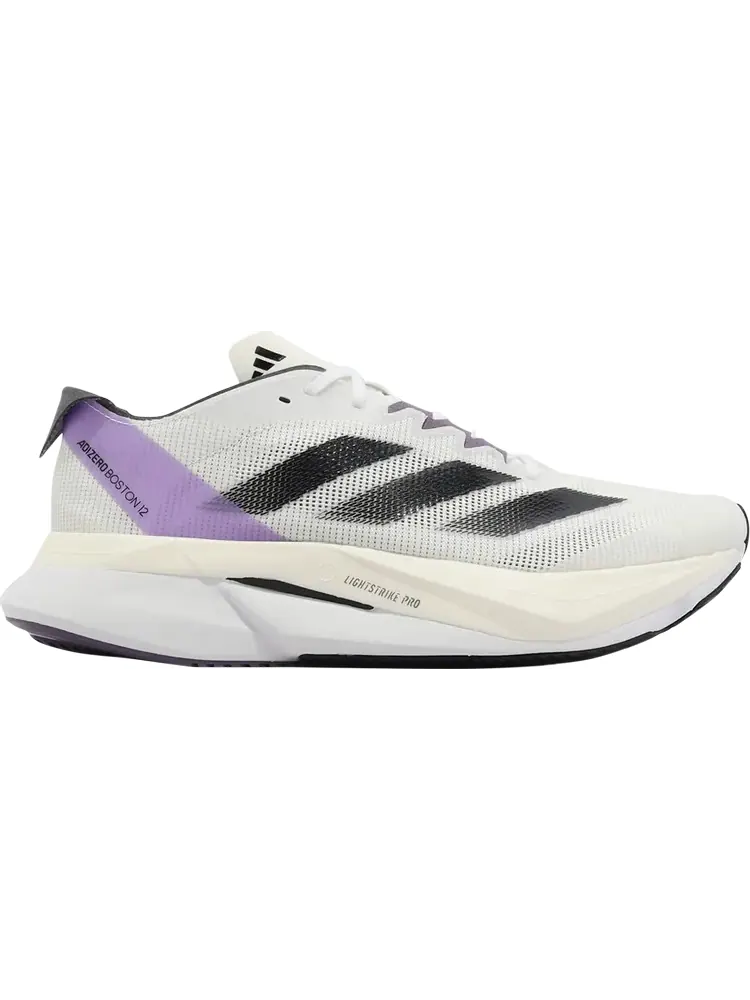 Кроссовки Wmns Adizero Boston 12 'White Shadow Violet' — изображение 1 из 1, белый