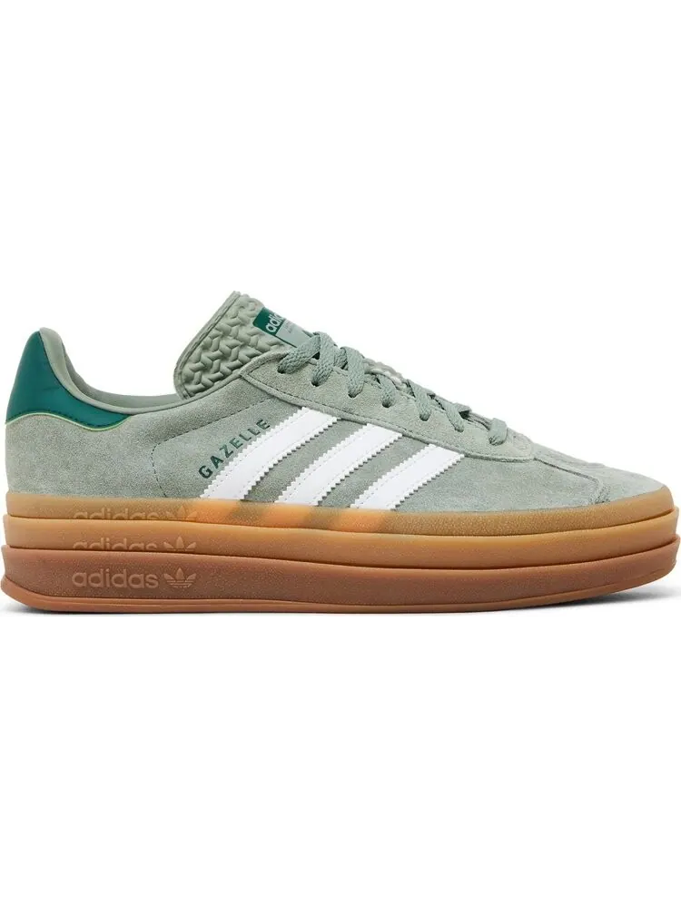 Кроссовки Wmns Gazelle Bold 'Silver Green Gum' — изображение 1 из 4, зеленый