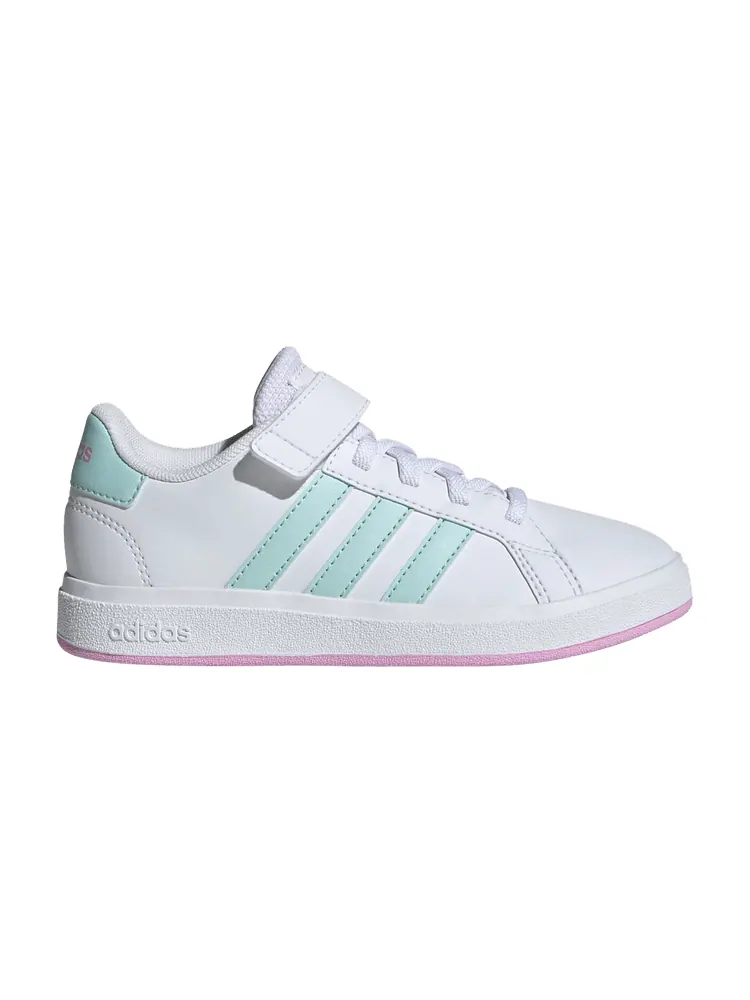 Кроссовки adidas Grand Court 2.0 K 'White Aqua Bliss Lilac' — изображение 1 из 1, белый/голубой