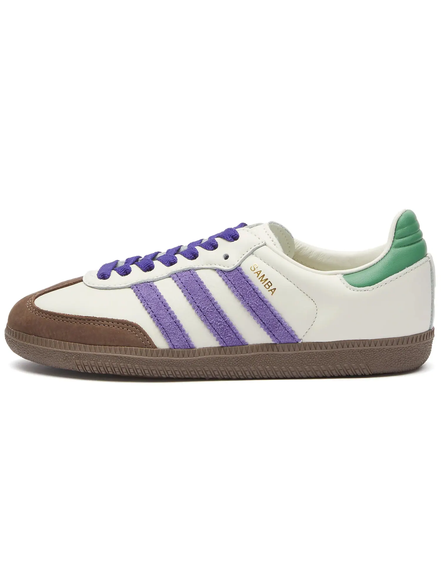Кроссовки adidas Samba OG — изображение 1 из 6, белый/фиолетовый