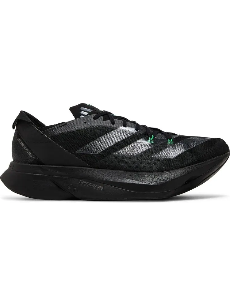 Кроссовки Adizero Adios Pro 3 'Black Green' — изображение 1 из 4, черный