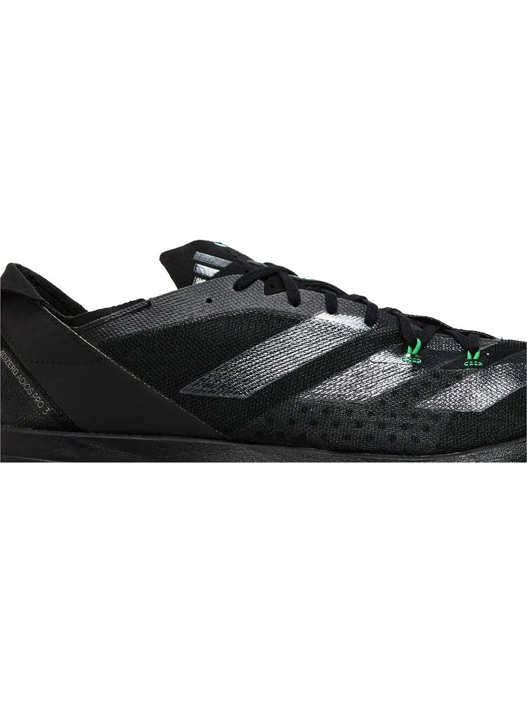 Кроссовки Adizero Adios Pro 3 'Black Green' — изображение 2 из 4, черный