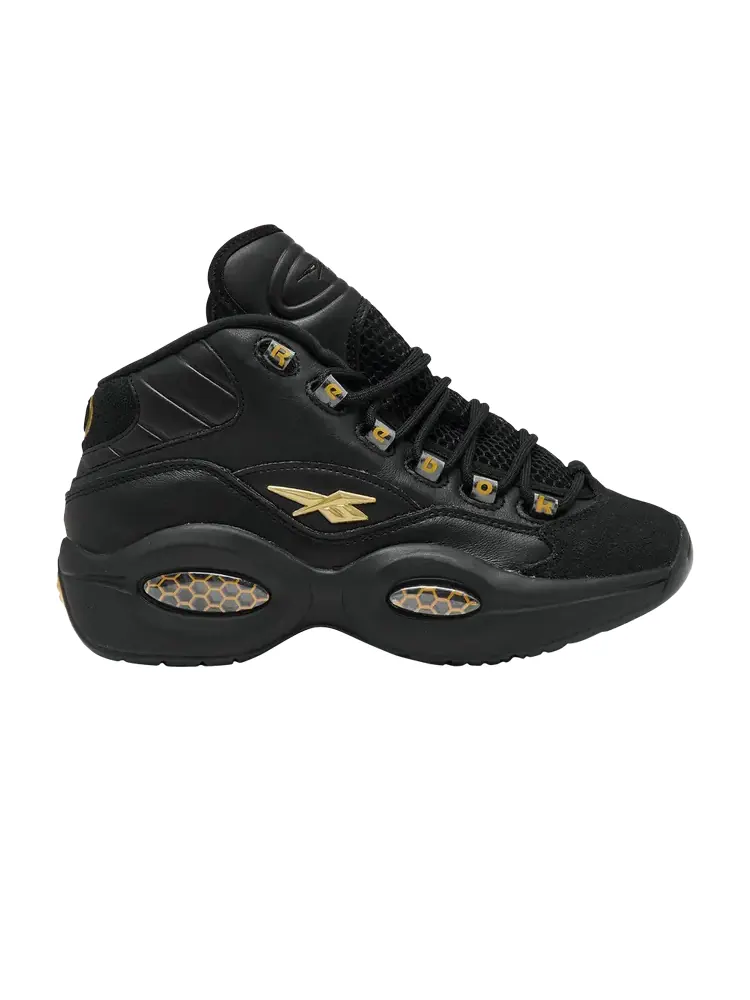 Кроссовки Reebok Question Mid Big Kid — изображение 1 из 1, черный