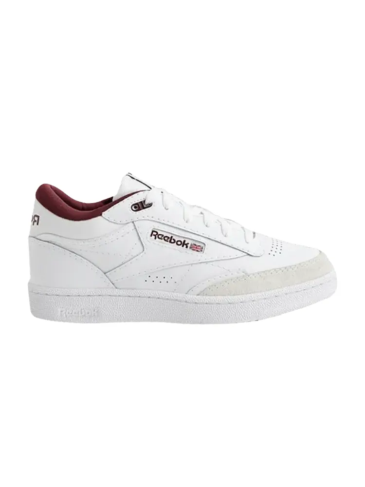Кроссовки Reebok Club C Mid 2 'White Classic Maroon' — изображение 1 из 1, белый/белый/классический