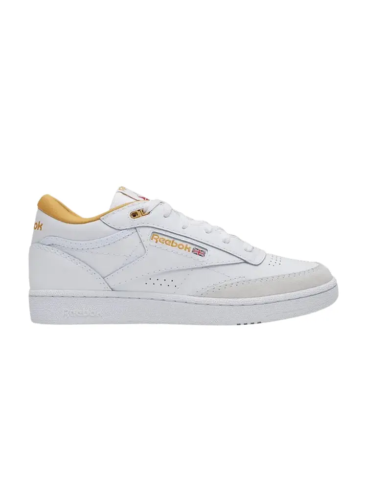 Кроссовки Reebok Club C Mid 2 'White Retro Gold' — изображение 1 из 1, белый/белый/золотистый