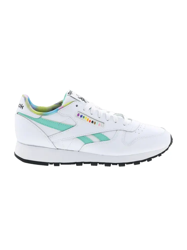 Кроссовки Reebok Classic Leather 'White Semi Classic Teal' — изображение 1 из 1, белый/классический/белый