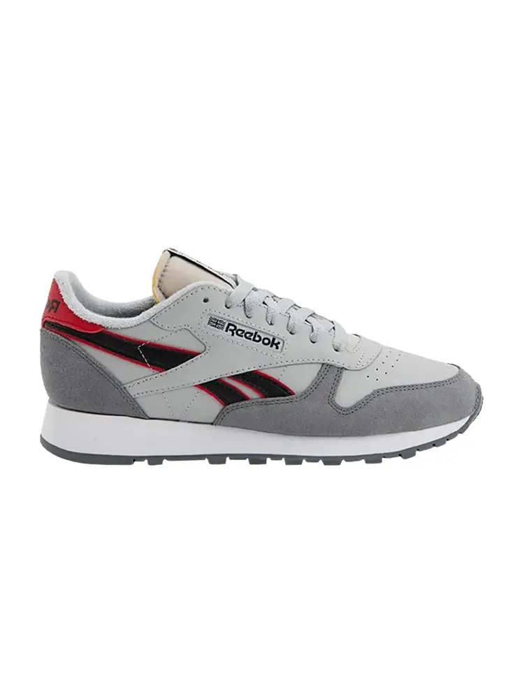 Кроссовки Reebok Classic Leather 'Pure Grey Vector Red' — изображение 1 из 1, серый/серый/красный