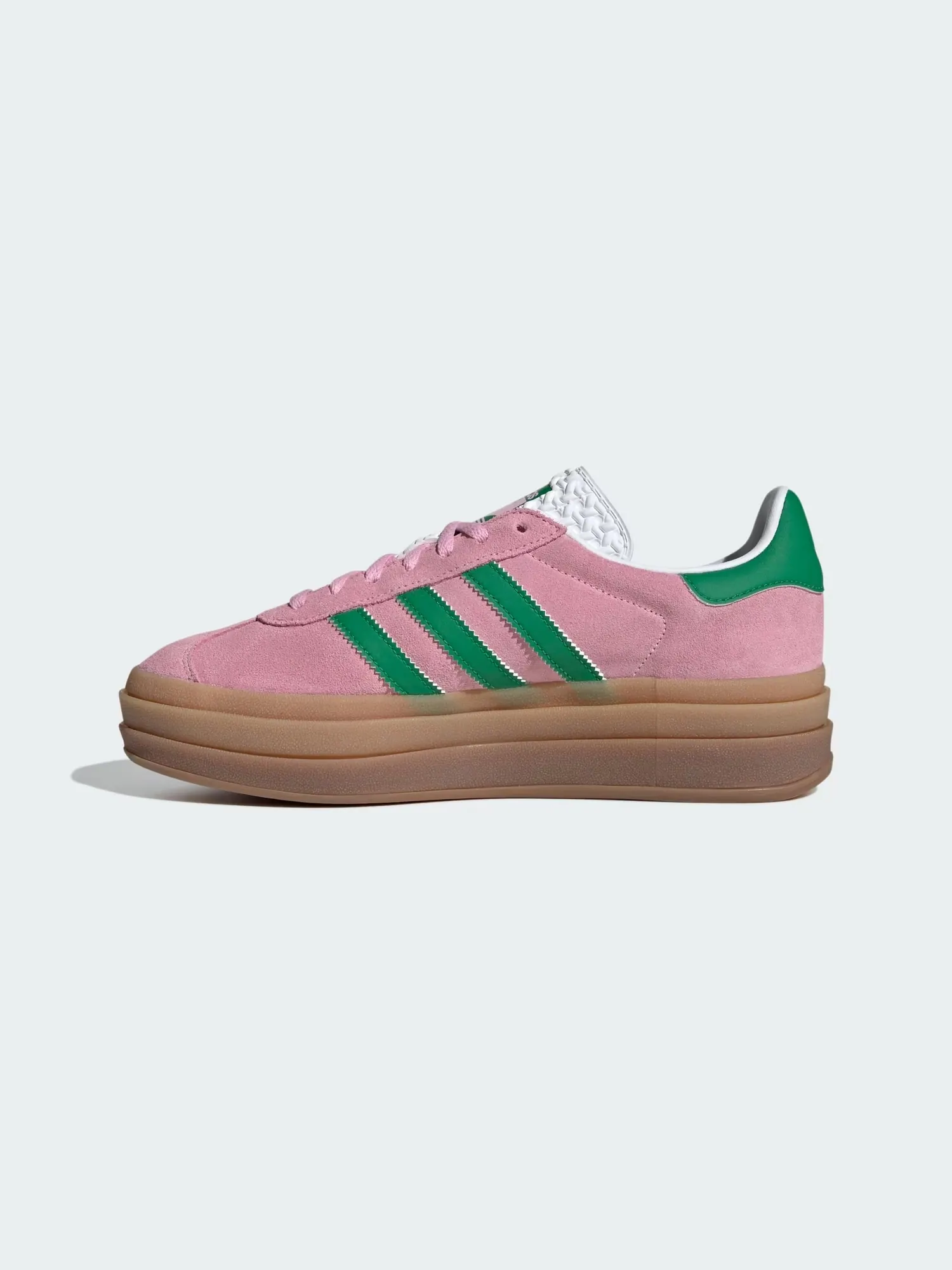 Кроссовки Adidas Gazelle Bold IE0420 — изображение 6 из 8, розовый/зеленый/белый