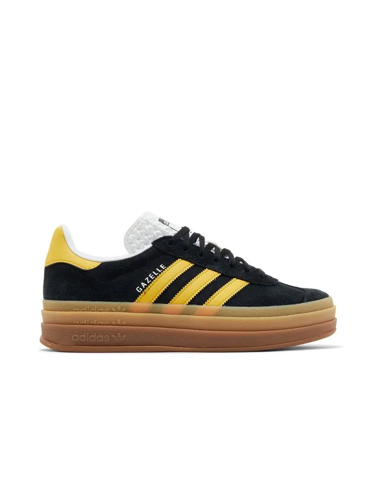 Кроссовки Wmns Gazelle Bold 'Black Bold Gold' — изображение 1 из 8, черный золотистый