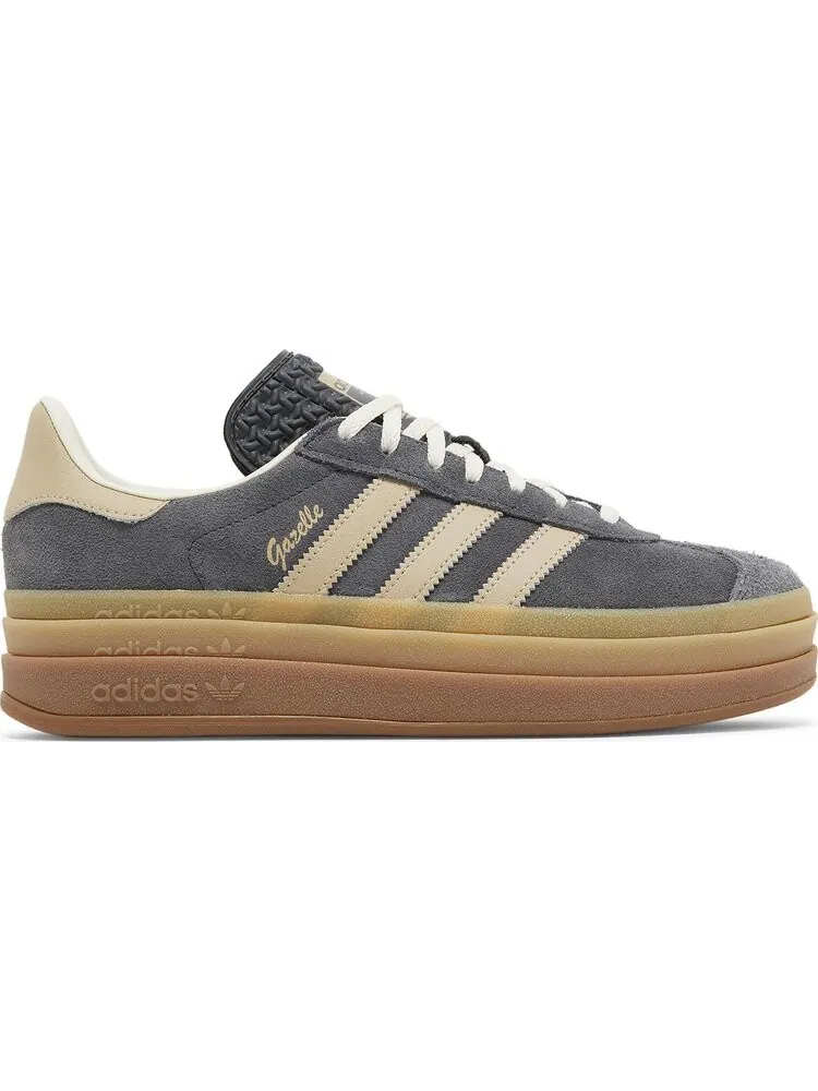 Кроссовки Wmns Gazelle Bold 'Grey Magic Beige Gum' — изображение 1 из 4, серый
