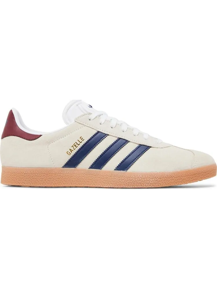 Кроссовки Gazelle Indoor 'Off White Dark Blue Gum' — изображение 1 из 4, бежевый
