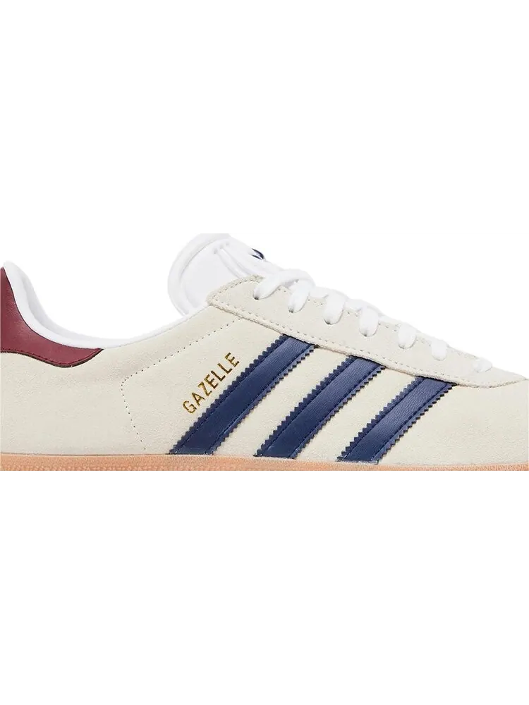 Кроссовки Gazelle Indoor 'Off White Dark Blue Gum' — изображение 2 из 4, бежевый
