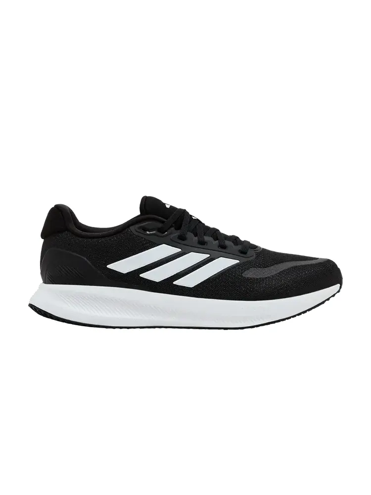 Кроссовки adidas Runfalcon 5 Wide 'Black White' — изображение 1 из 9, черный/белый/черный
