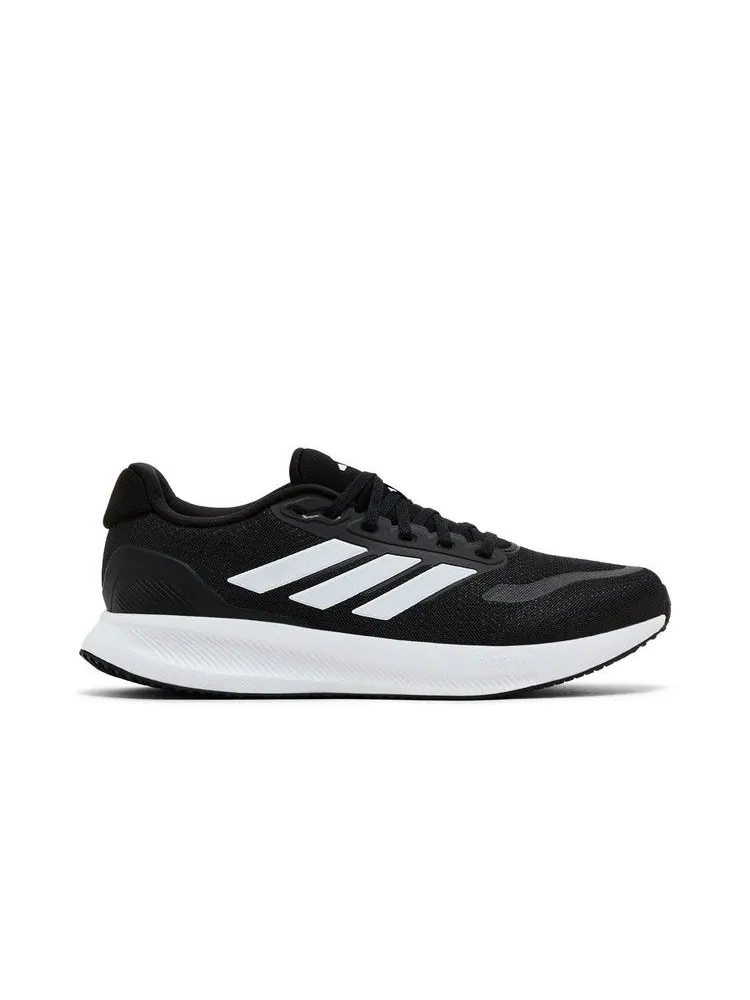 Кроссовки adidas Runfalcon 5 Wide 'Black White' — изображение 2 из 9, черный/белый/черный