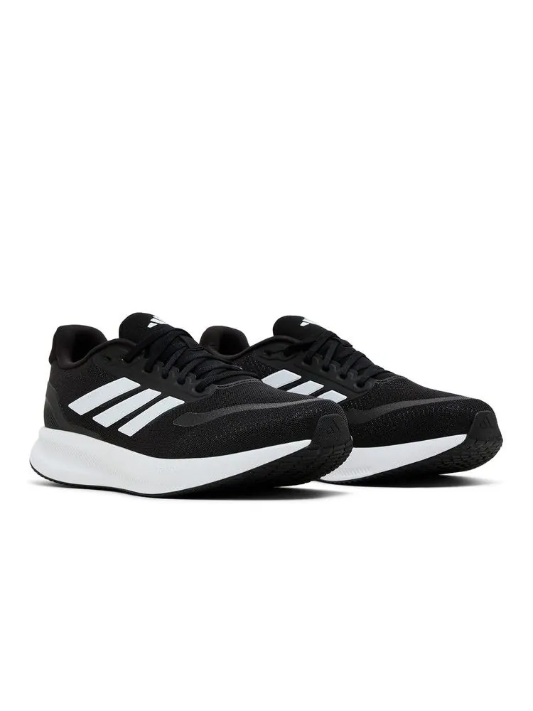 Кроссовки adidas Runfalcon 5 Wide 'Black White' — изображение 9 из 9, черный/белый/черный