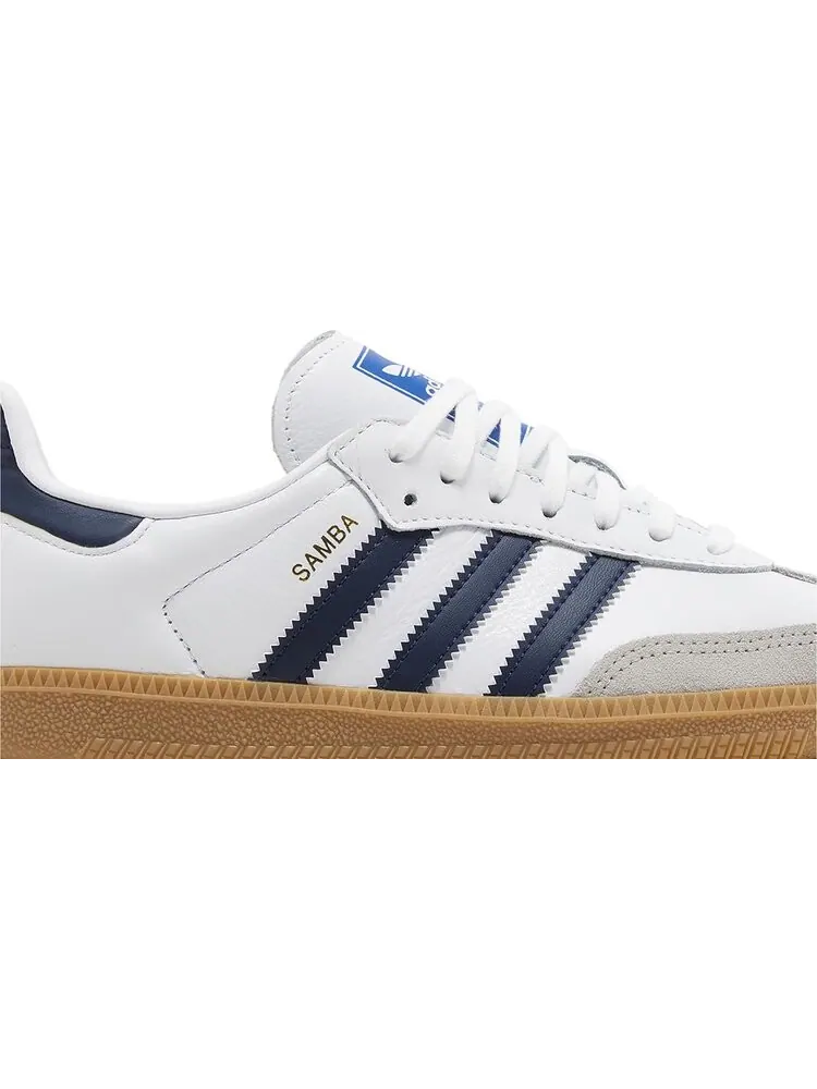 Кроссовки Samba OG Big Kid 'White Night Indigo Gum' — изображение 2 из 4, белый