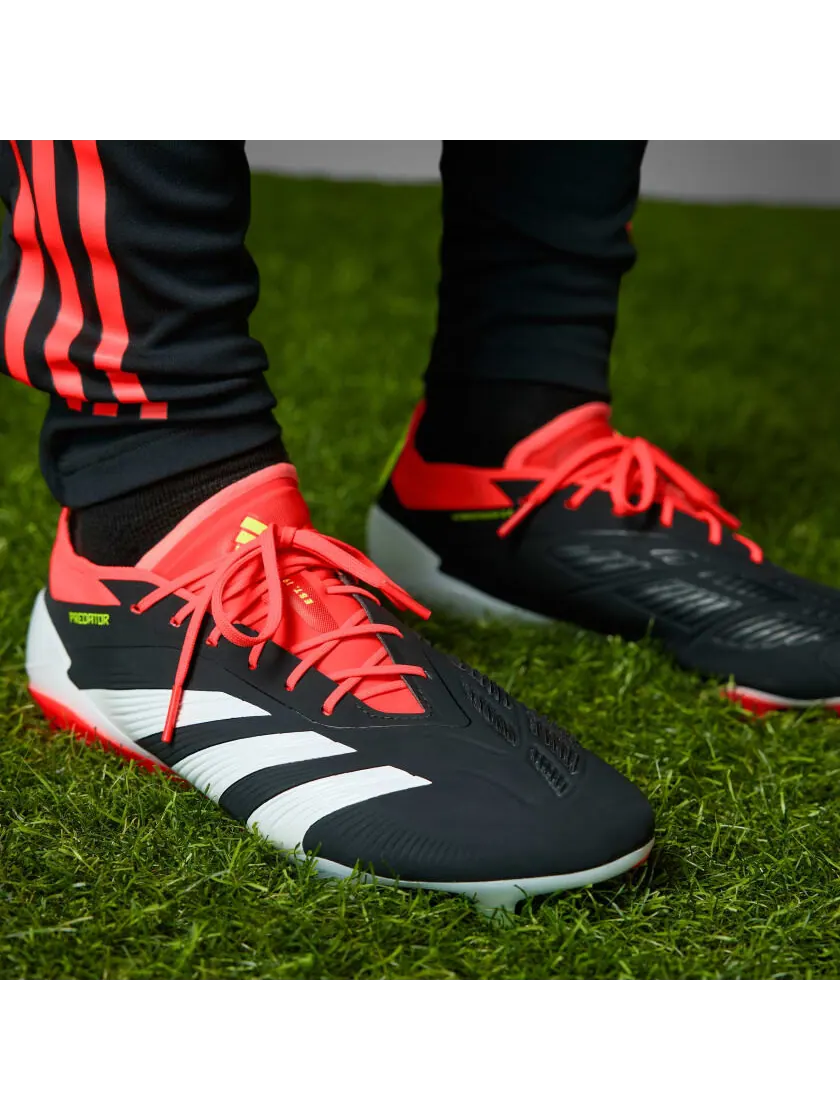Кроссовки adidas Predator 24 Elite Low Firm Ground Cleats — изображение 11 из 11, черный/белый/красный