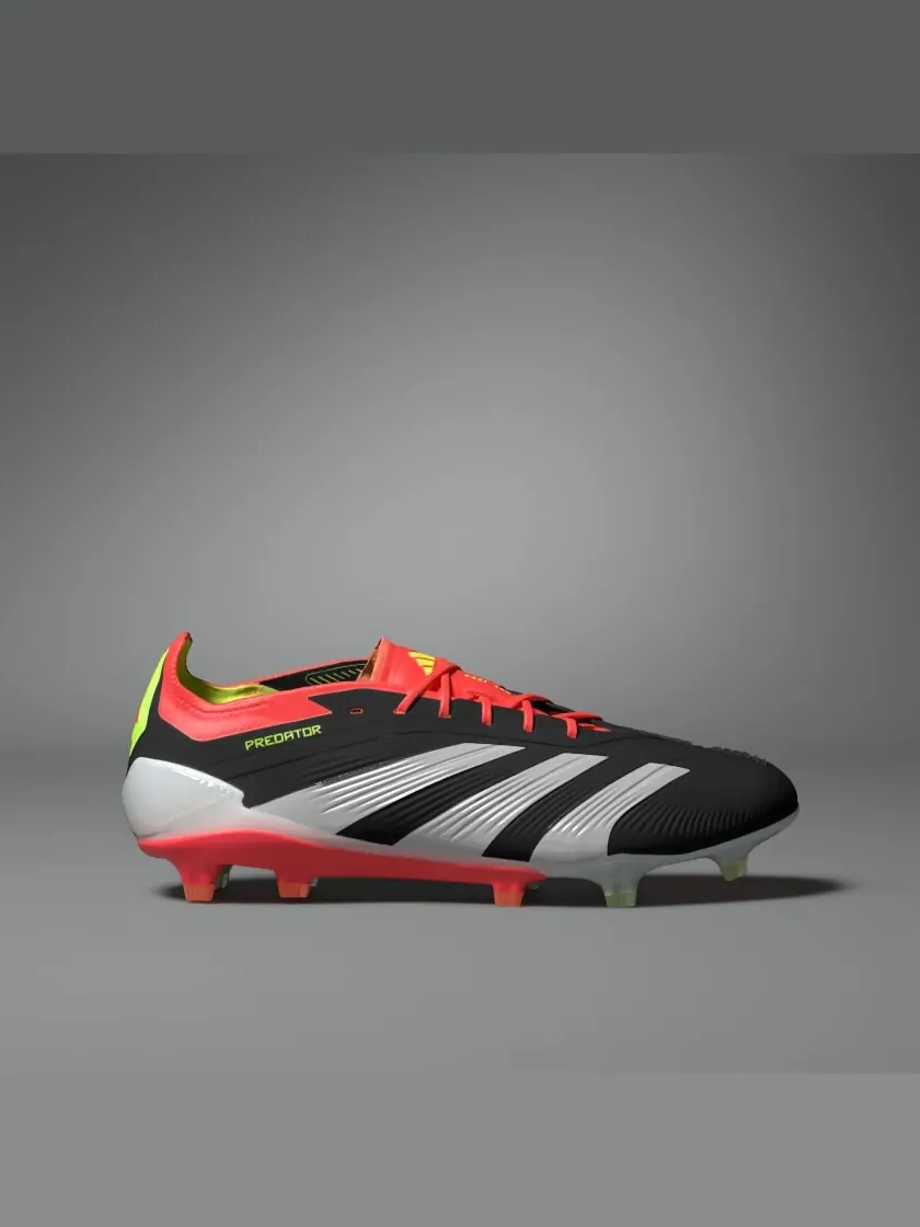 Кроссовки adidas Predator 24 Elite Low Firm Ground Cleats — изображение 4 из 11, черный/белый/красный