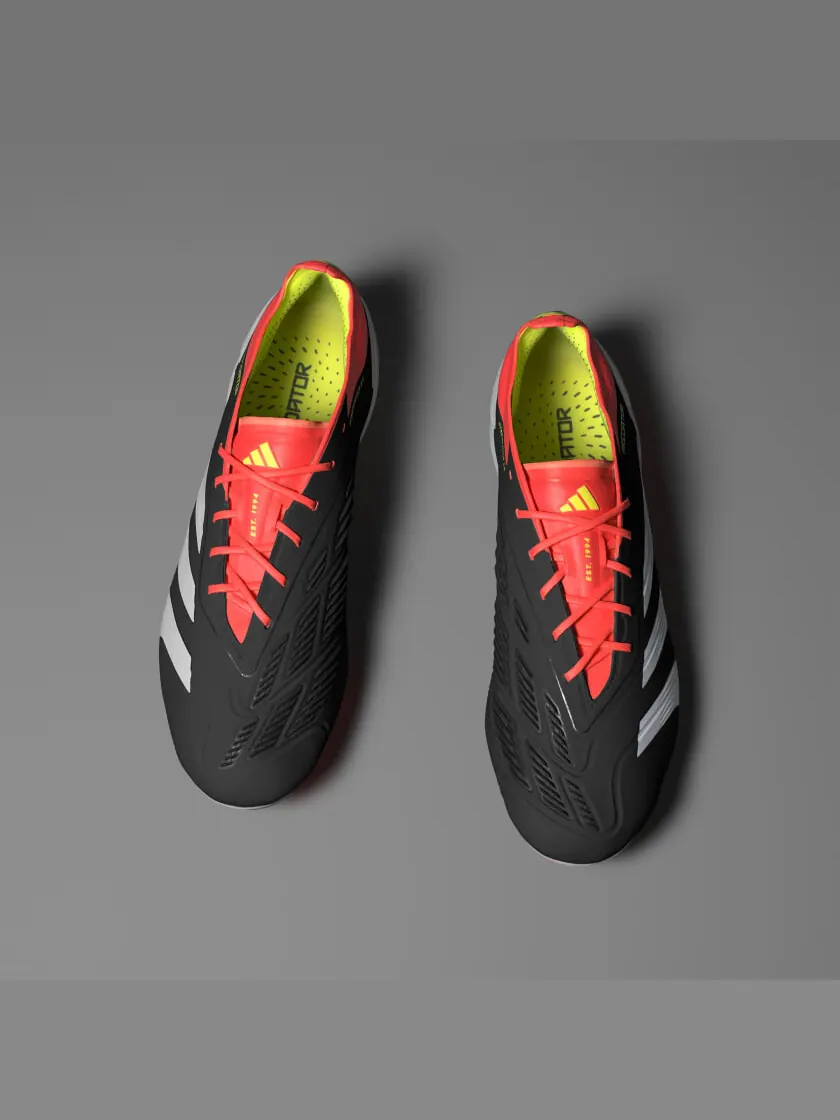 Кроссовки adidas Predator 24 Elite Low Firm Ground Cleats — изображение 5 из 11, черный/белый/красный