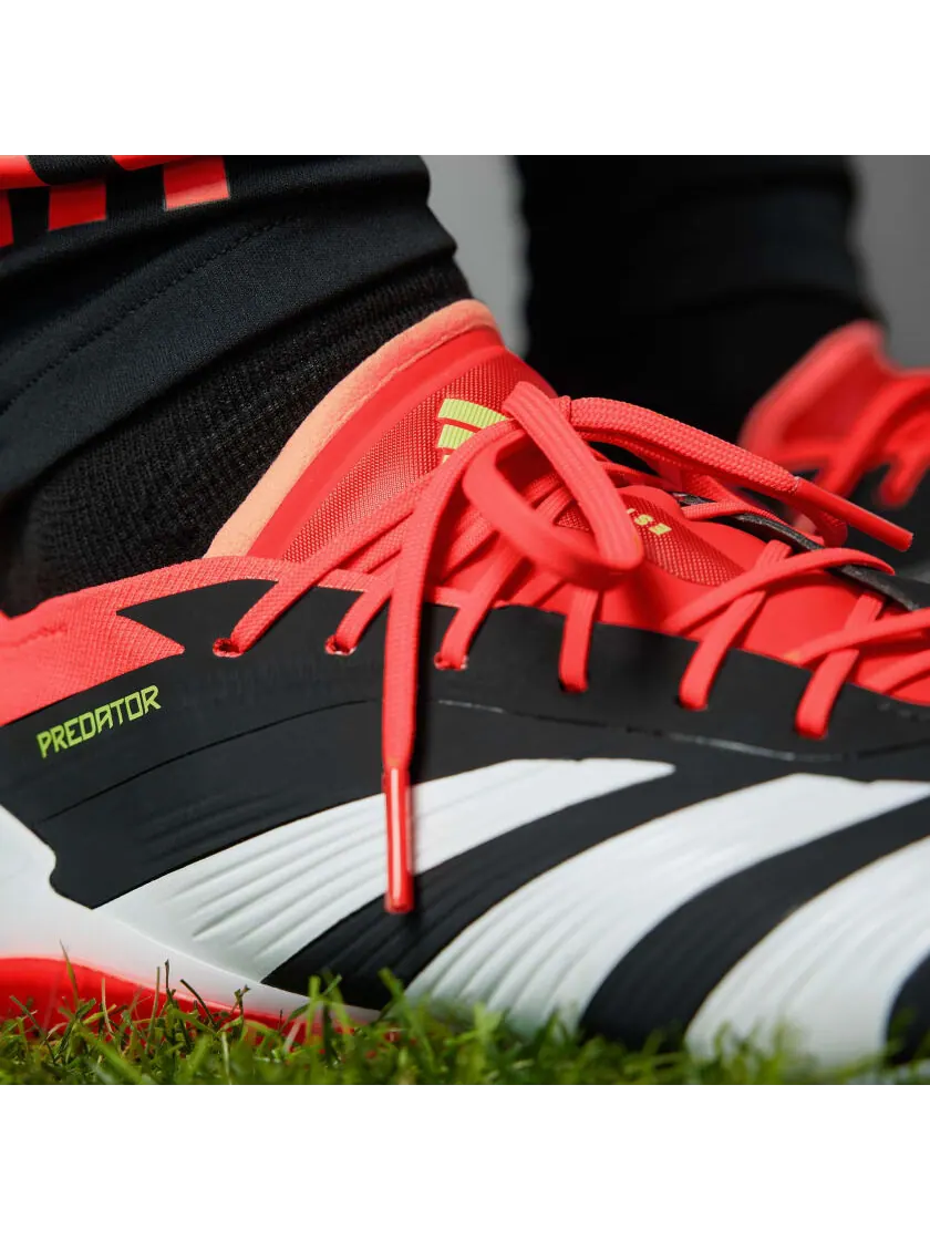 Кроссовки adidas Predator 24 Elite Low Firm Ground Cleats — изображение 7 из 11, черный/белый/красный