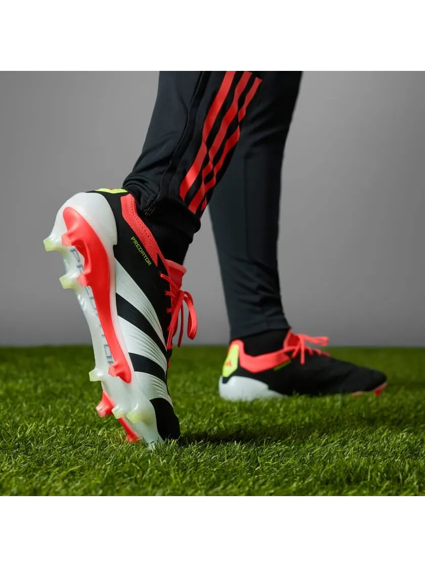 Кроссовки adidas Predator 24 Elite Low Firm Ground Cleats — изображение 9 из 11, черный/белый/красный