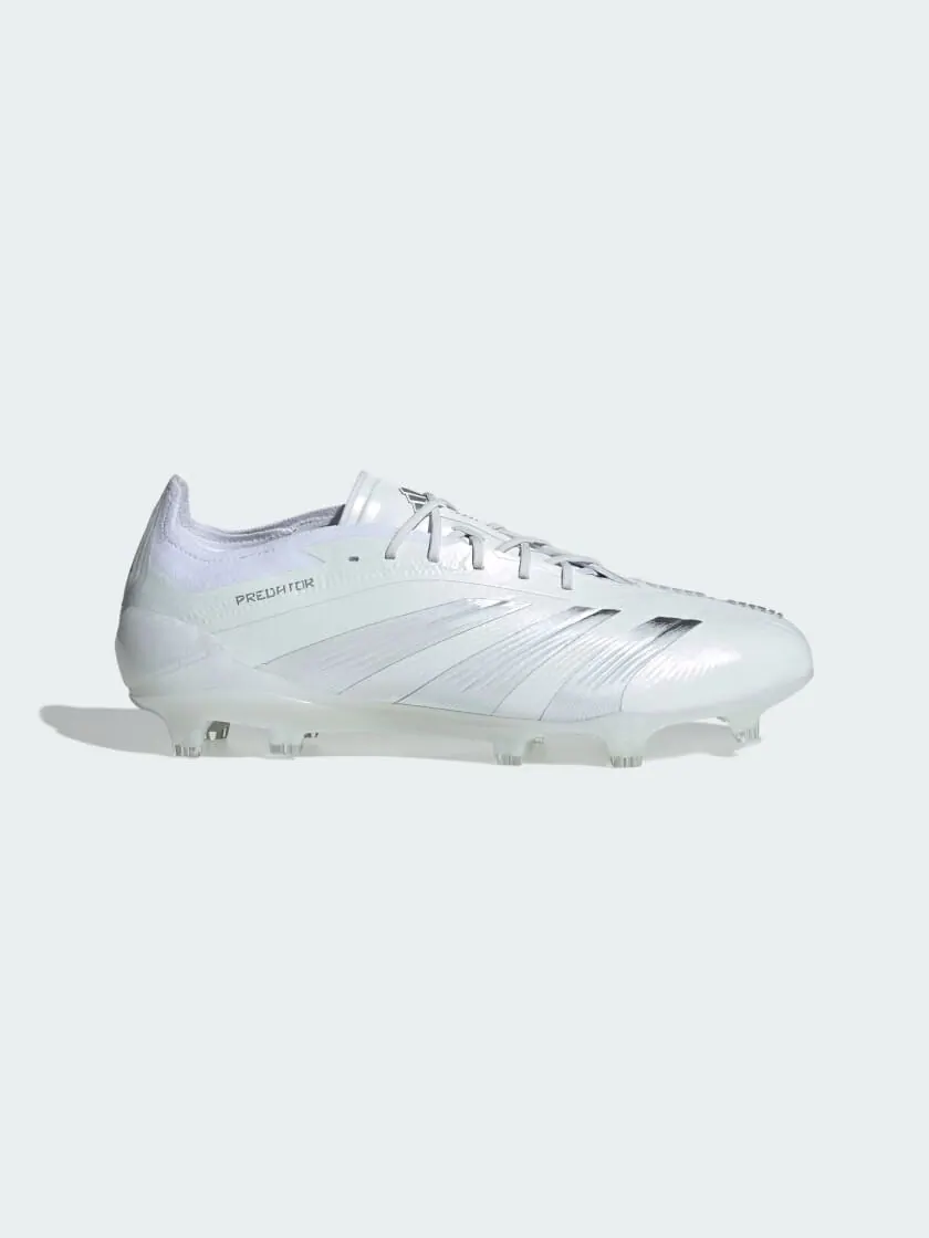 Кроссовки adidas Predator 24 Elite Low Firm Ground Cleats — изображение 1 из 9, белый/серебристый