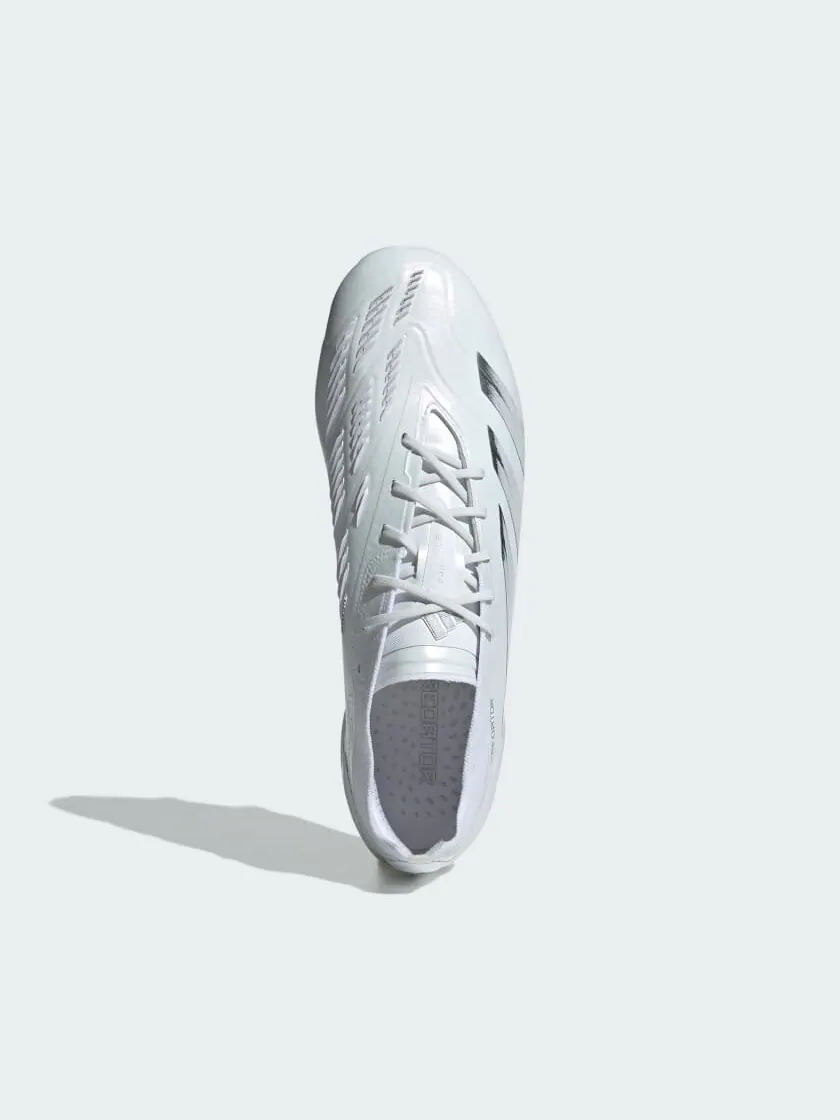 Кроссовки adidas Predator 24 Elite Low Firm Ground Cleats — изображение 2 из 9, белый/серебристый