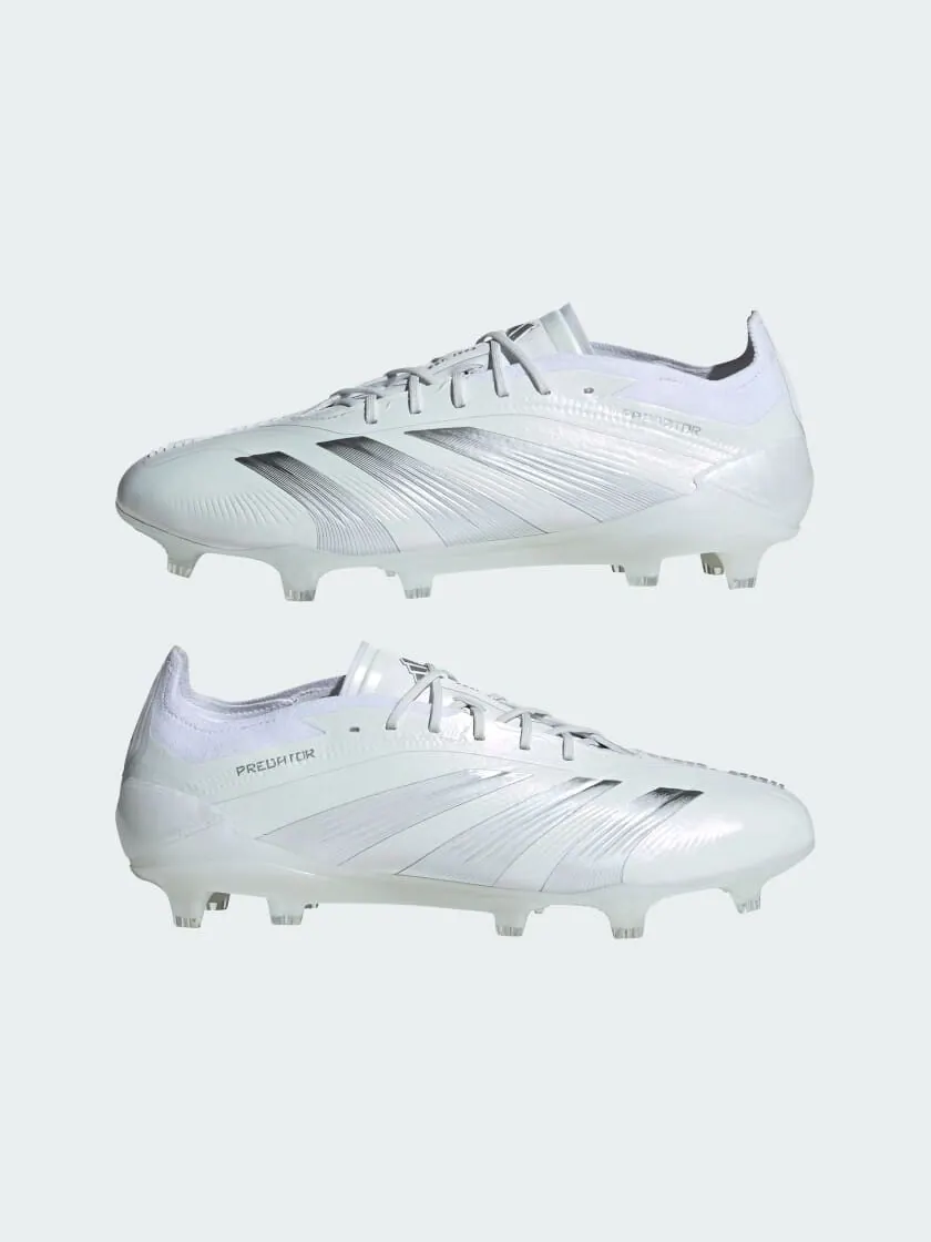Кроссовки adidas Predator 24 Elite Low Firm Ground Cleats — изображение 7 из 9, белый/серебристый