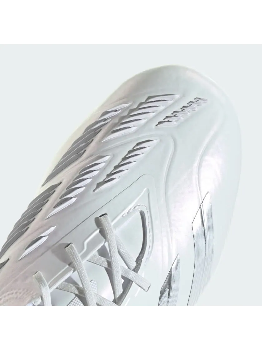 Кроссовки adidas Predator 24 Elite Low Firm Ground Cleats — изображение 9 из 9, белый/серебристый
