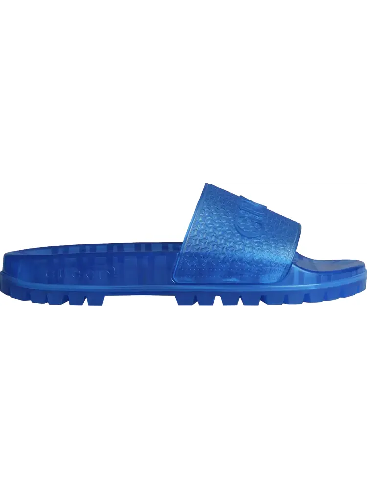Кроссовки Gucci x Adilette Slide Sandal 'Transparent Blue' — изображение 1 из 1, синий