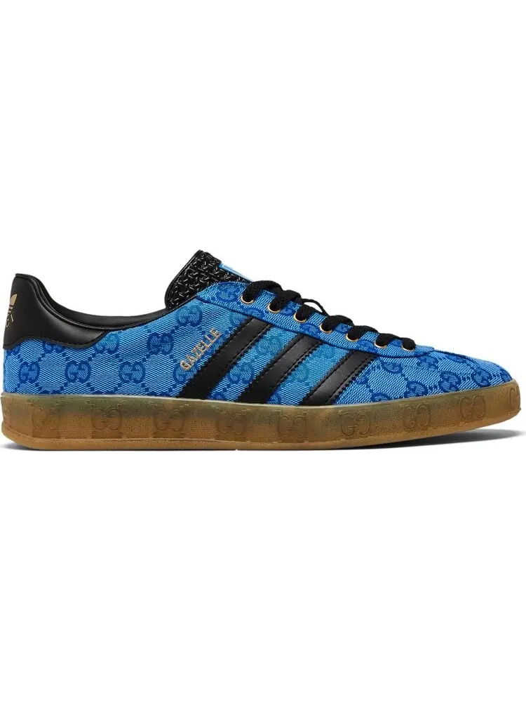 Кроссовки Gucci x Gazelle 'Blue GG Monogram' — изображение 1 из 4, синий