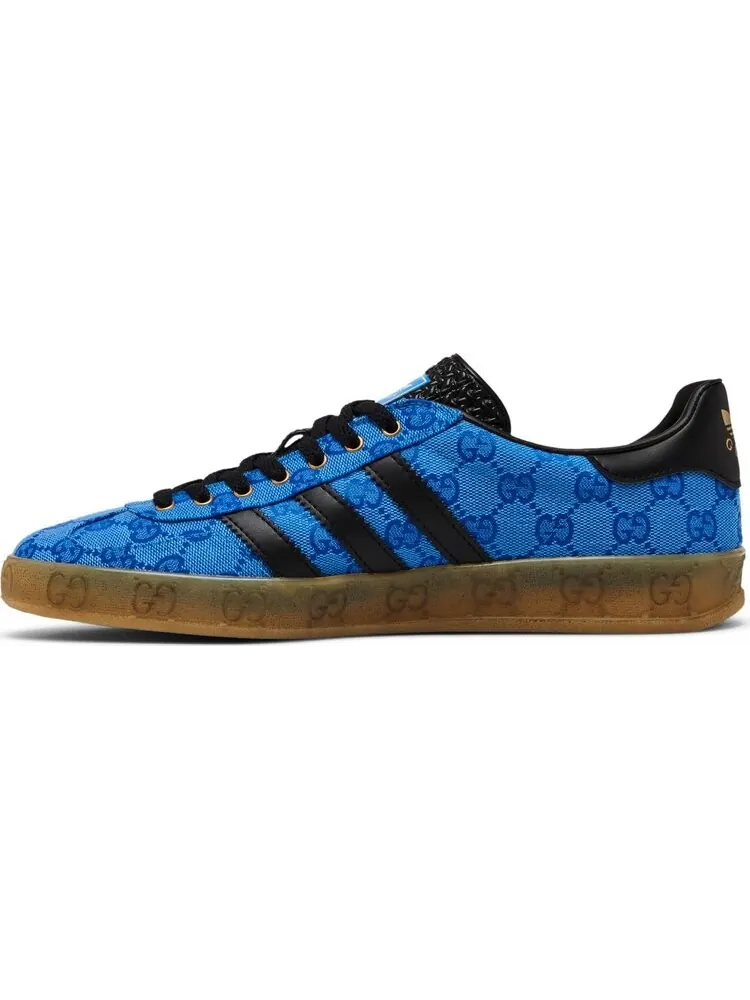 Кроссовки Gucci x Gazelle 'Blue GG Monogram' — изображение 3 из 4, синий