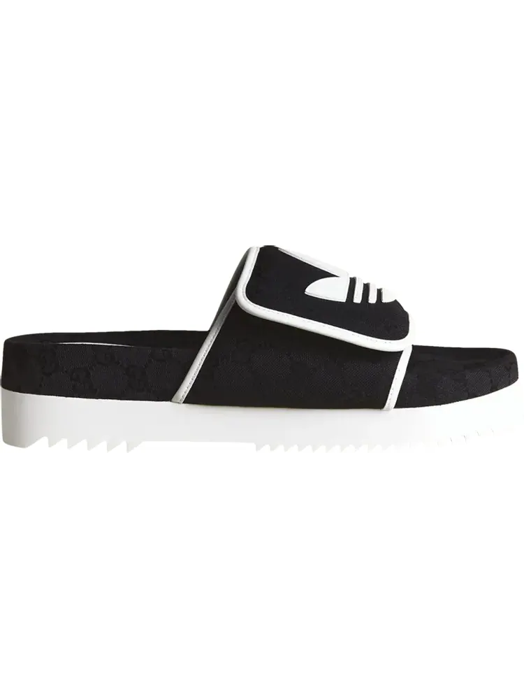 Кроссовки Gucci x Slide Sandal 'Black GG Monogram' — изображение 1 из 1, черный