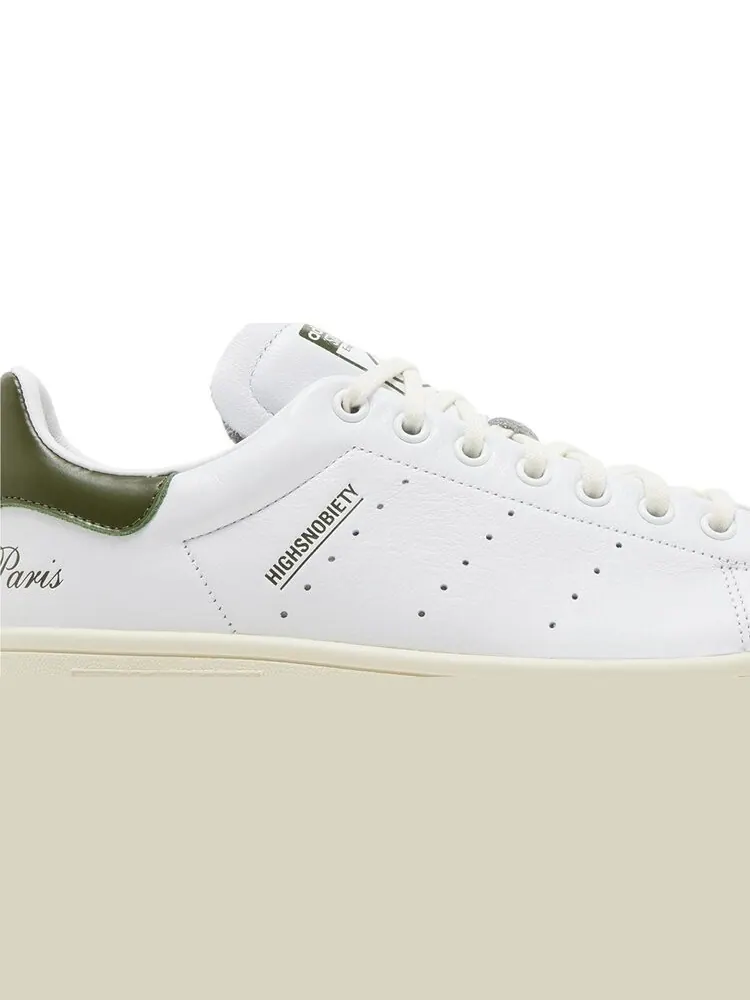 Кроссовки Highsnobiety x Stan Smith 'Not In Paris - White Green' — изображение 2 из 4, белый