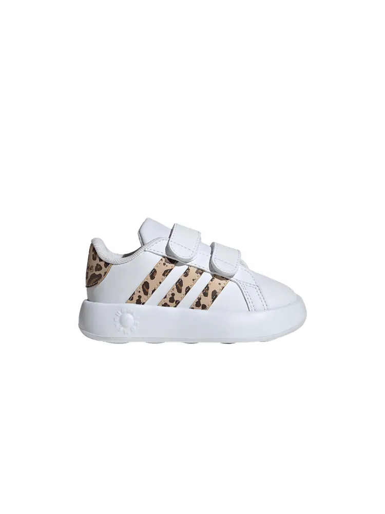 Кроссовки adidas Grand Court 2.0 I 'Leopard' — изображение 1 из 1, белый/бежевый/золотистый