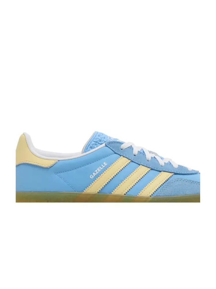 Кроссовки Wmns Gazelle Indoor 'Blue Burst Yellow' — изображение 2 из 8, синий желтый