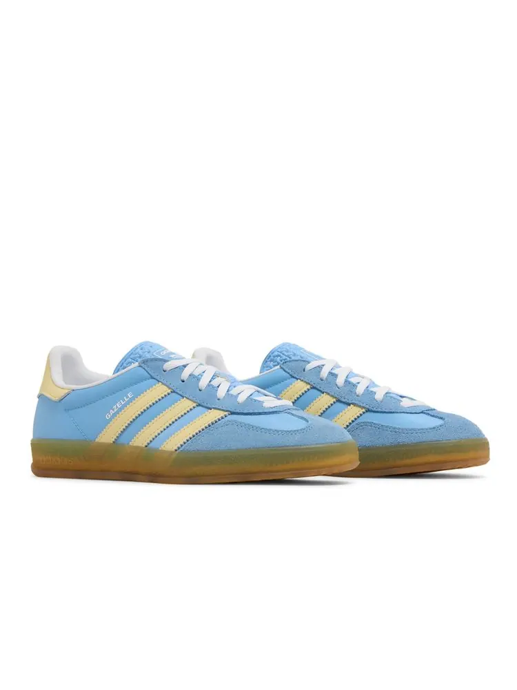 Кроссовки Wmns Gazelle Indoor 'Blue Burst Yellow' — изображение 8 из 8, синий желтый