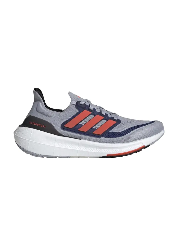 Кроссовки adidas UltraBoost Light 'Halo Silver Solar Red' — изображение 1 из 1