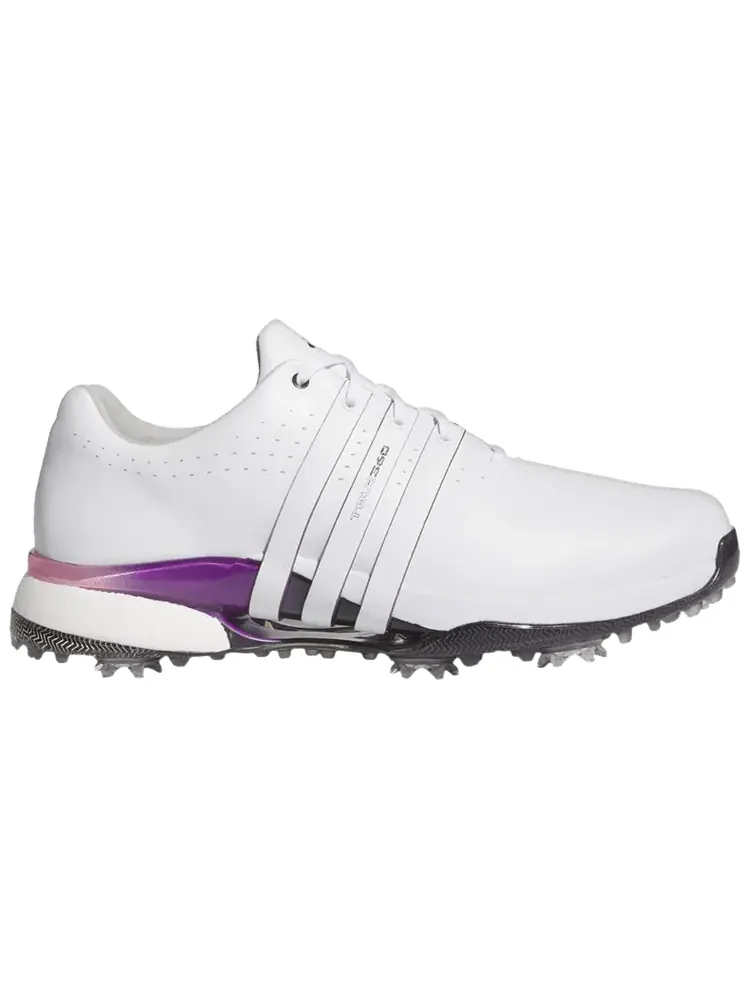 Кроссовки adidas Tour360 24 Golf 'White Shadow Fig' — изображение 1 из 1, белый