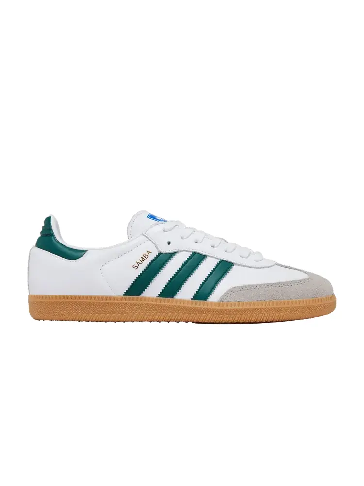 Кроссовки adidas Samba OG 'White Collegiate Green Gum' — изображение 1 из 9, белый/зеленый