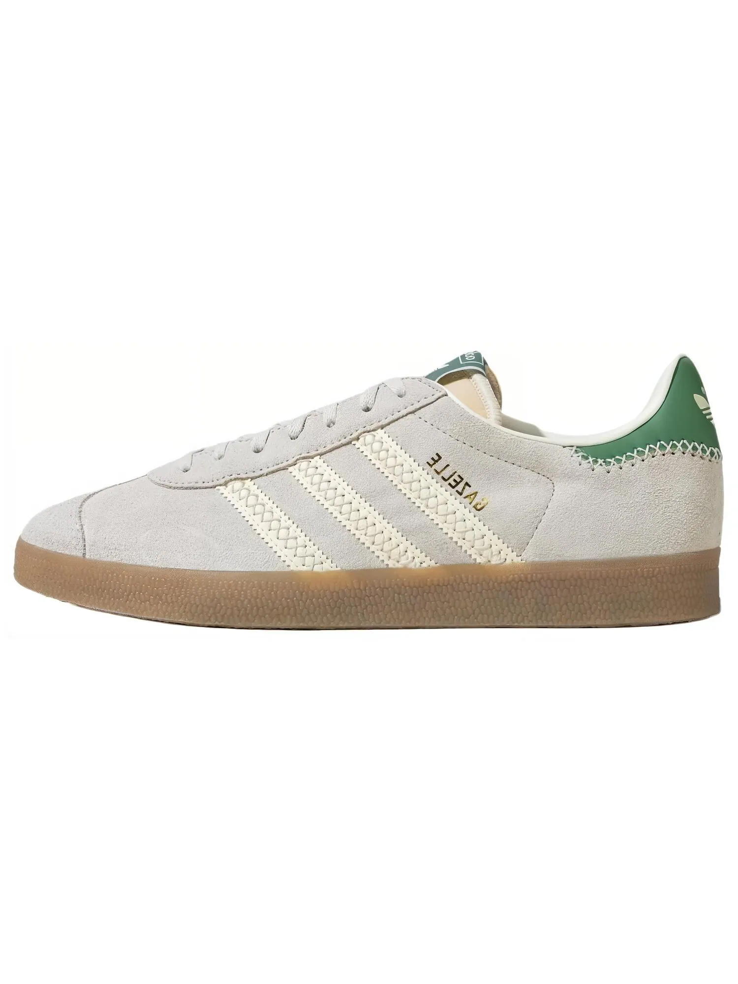 Кроссовки Adidas Originals Gazelle Skateboarding Unisex — изображение 1 из 5, бежевый/зеленый