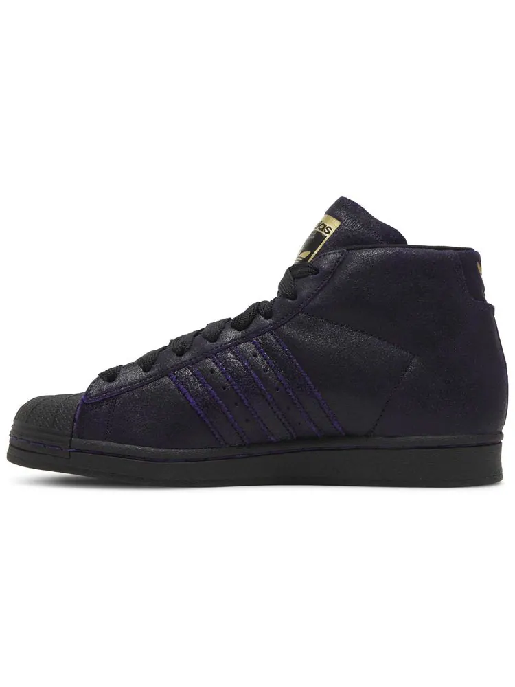 Кроссовки adidas Kader Sylla x Pro Model ADV 'Black Dark Purple' — изображение 3 из 8, черный