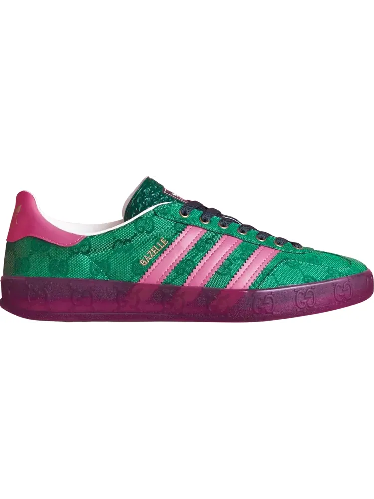 Кроссовки Gucci x Wmns Gazelle 'Green GG Monogram' — изображение 1 из 1, зеленый
